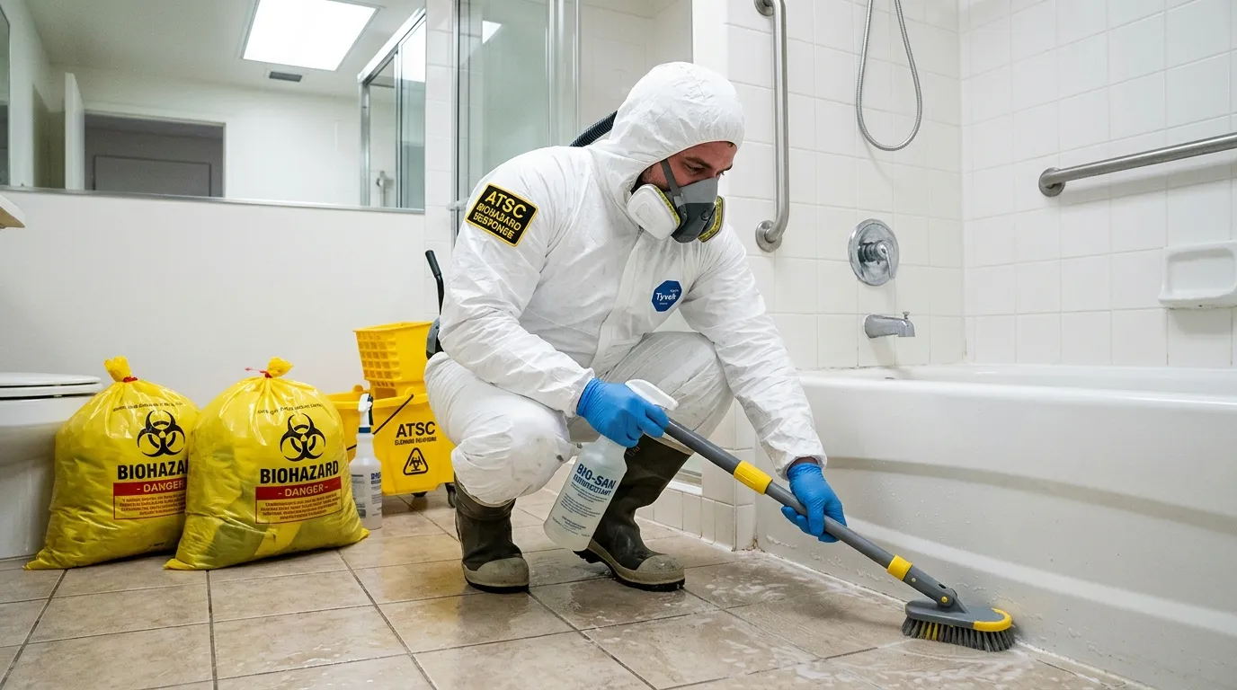 Decontamination equipment deployed for Blood Cleanup in Kings Park